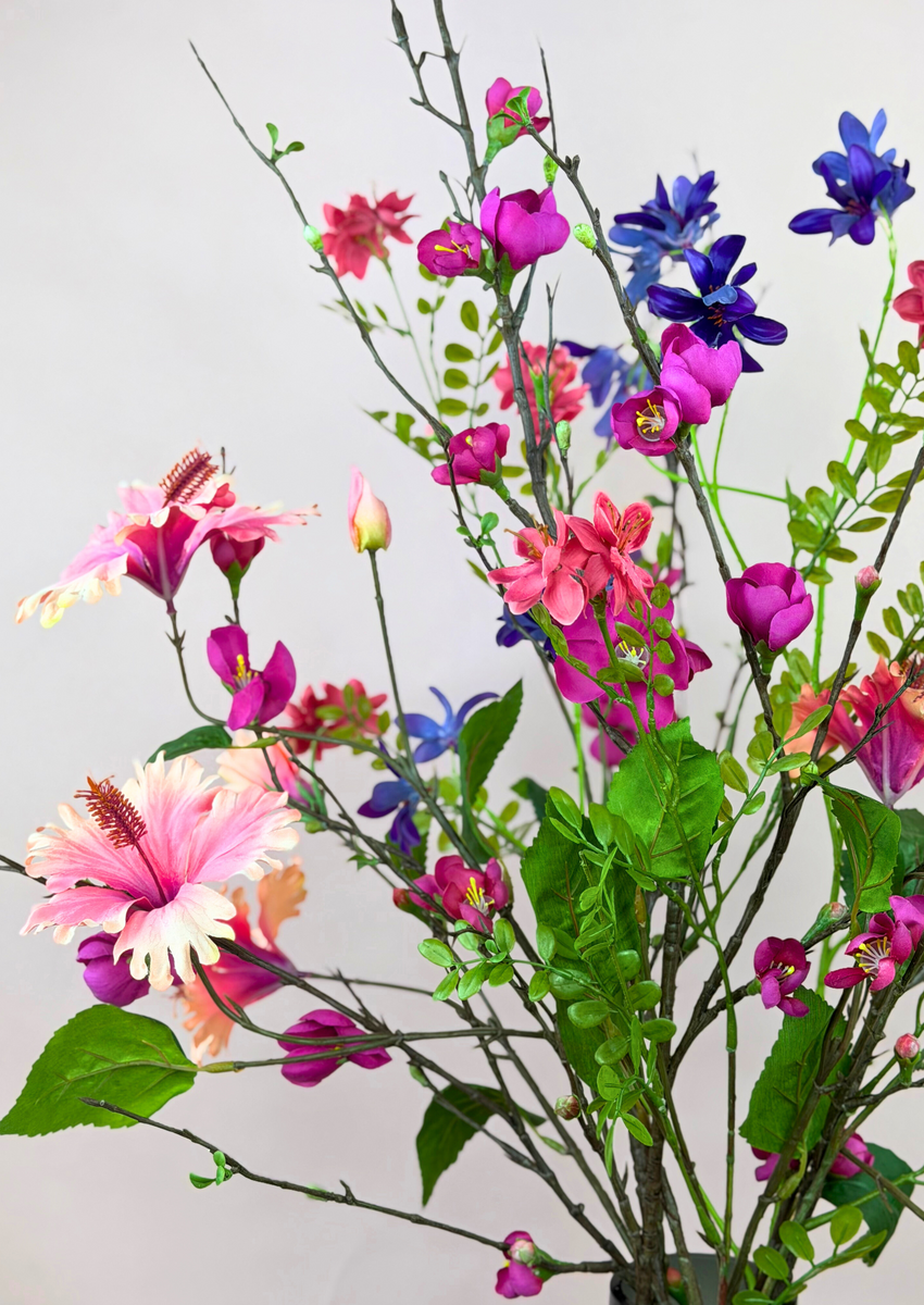 Zijden boeket "Sweet Blossom Storm" | 90 cm