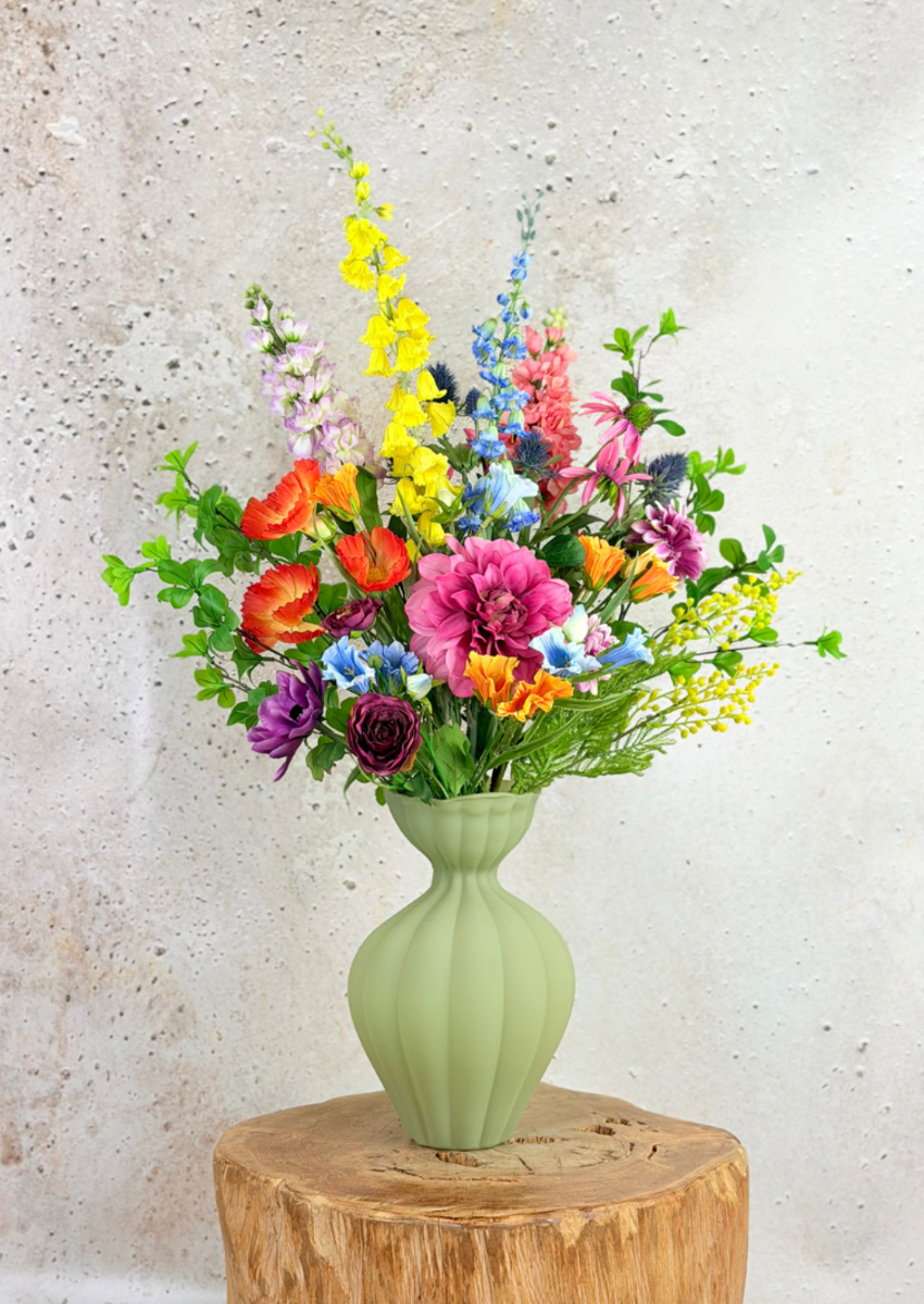 Organische vaas "Matgroen" | 31cm