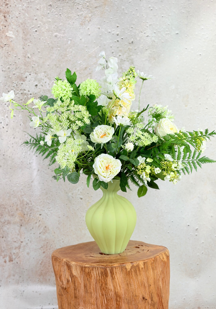 Organische vaas "Lichtgroen" | 31cm