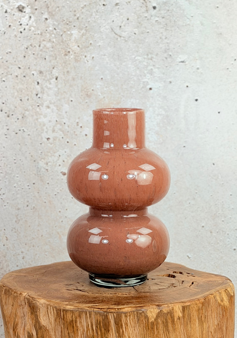 Vase The World | "Alima Brown" | ⌀20xH35cm