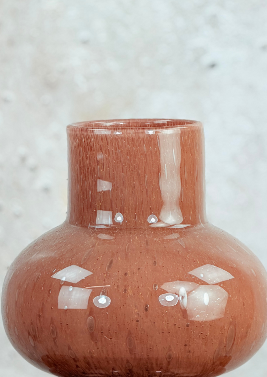 Vase The World | "Alima Brown" | ⌀20xH35cm