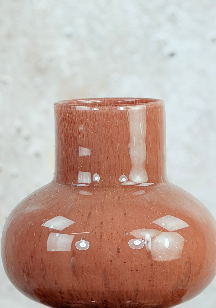 Vase The World | "Alima Brown" | ⌀20xH35cm