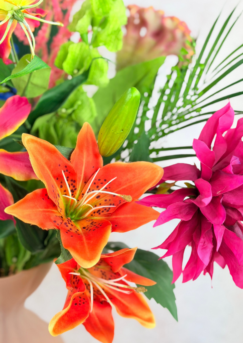 Zijden boeket "Tropical Dreams" | 75cm