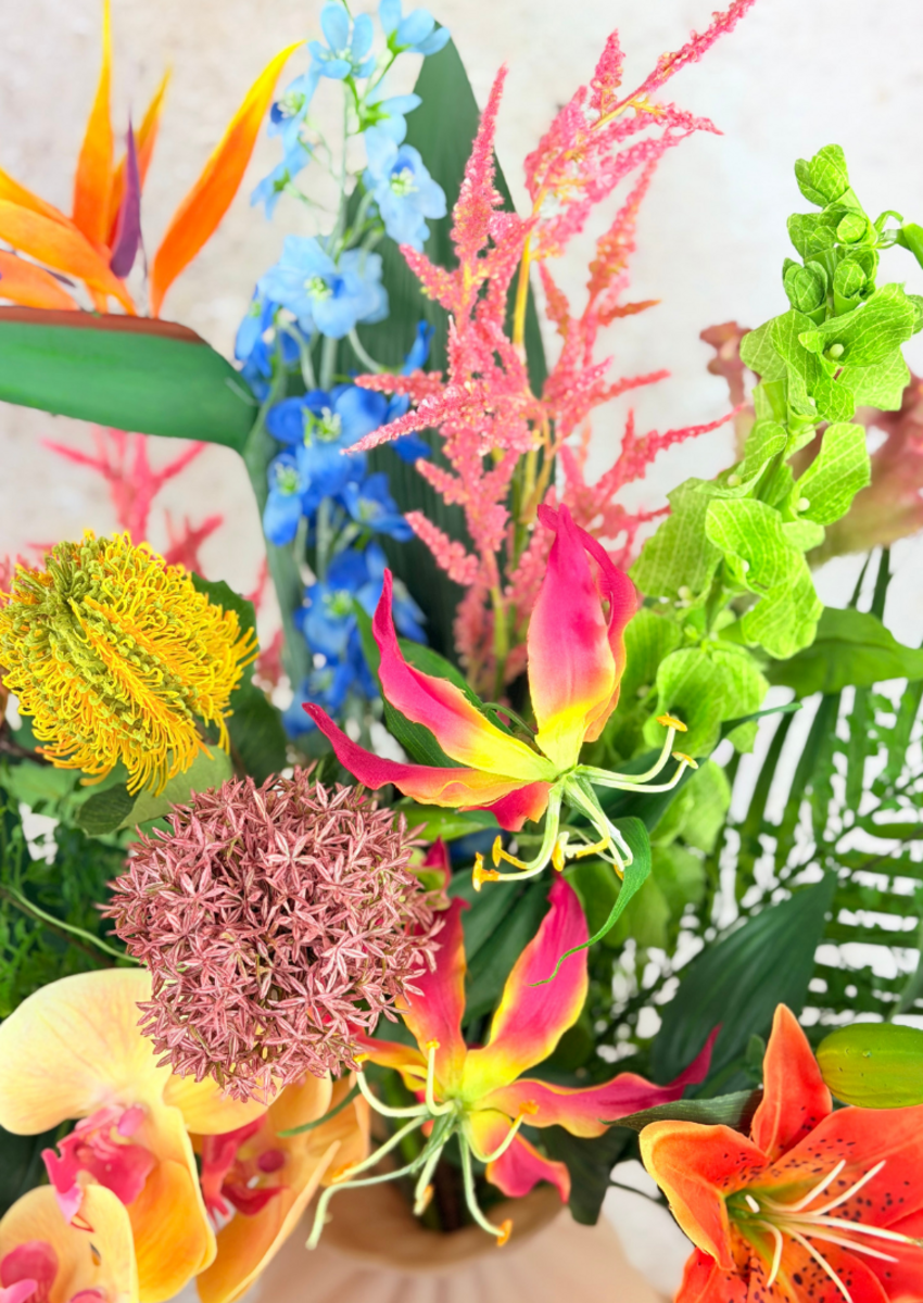 Zijden boeket "Tropical Dreams" | 75cm