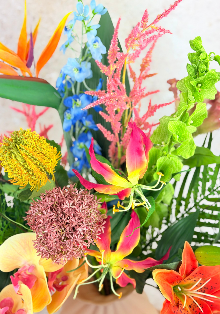 Zijden boeket "Tropical Dreams" | 75cm