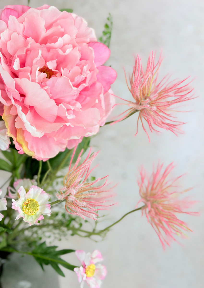 Zijden boeket "Lovely Pink" | 75cm