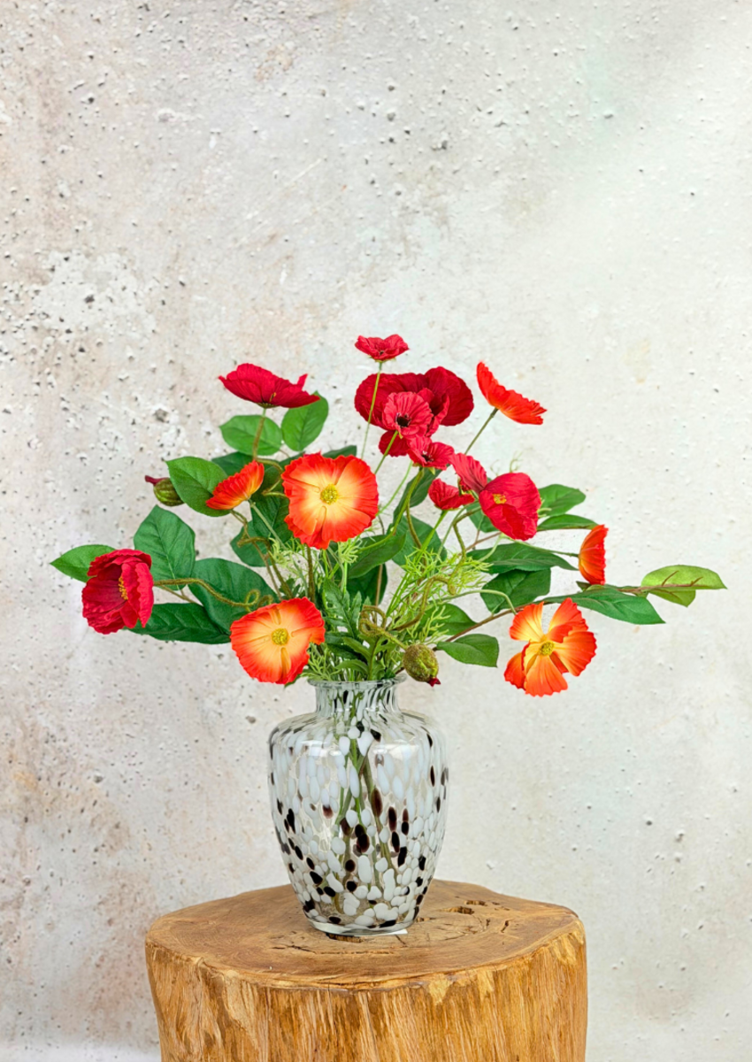 Zijden boeket "Poppy Love" | 60cm