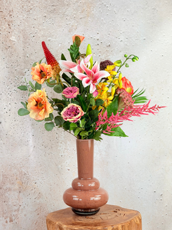 Zijden boeket "Rainbow Mayhem" | 95cm