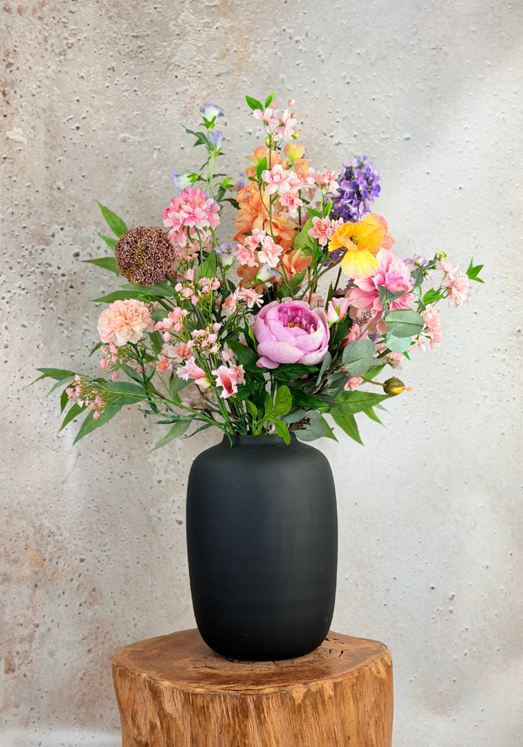 Vase The World | Artic "Matt Black" | ⌀25xH35cm