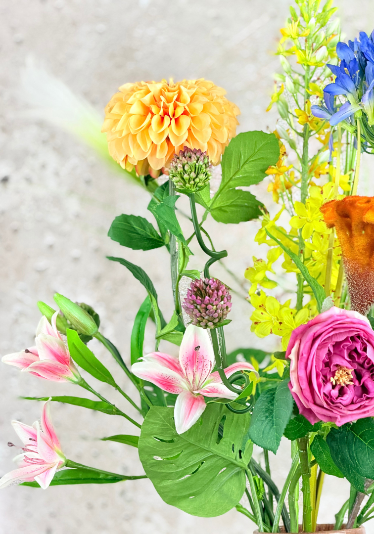 Zijden boeket "Colourful Days" | 105cm