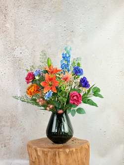 Zijden boeket "Luminous Colors" | 75cm