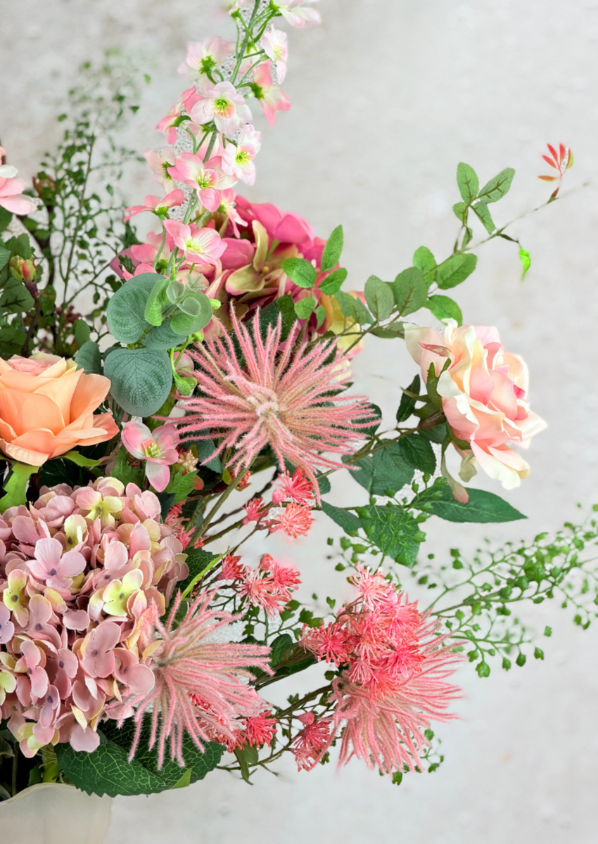 -XL- Zijden boeket "Romantic Pink " | 85cm