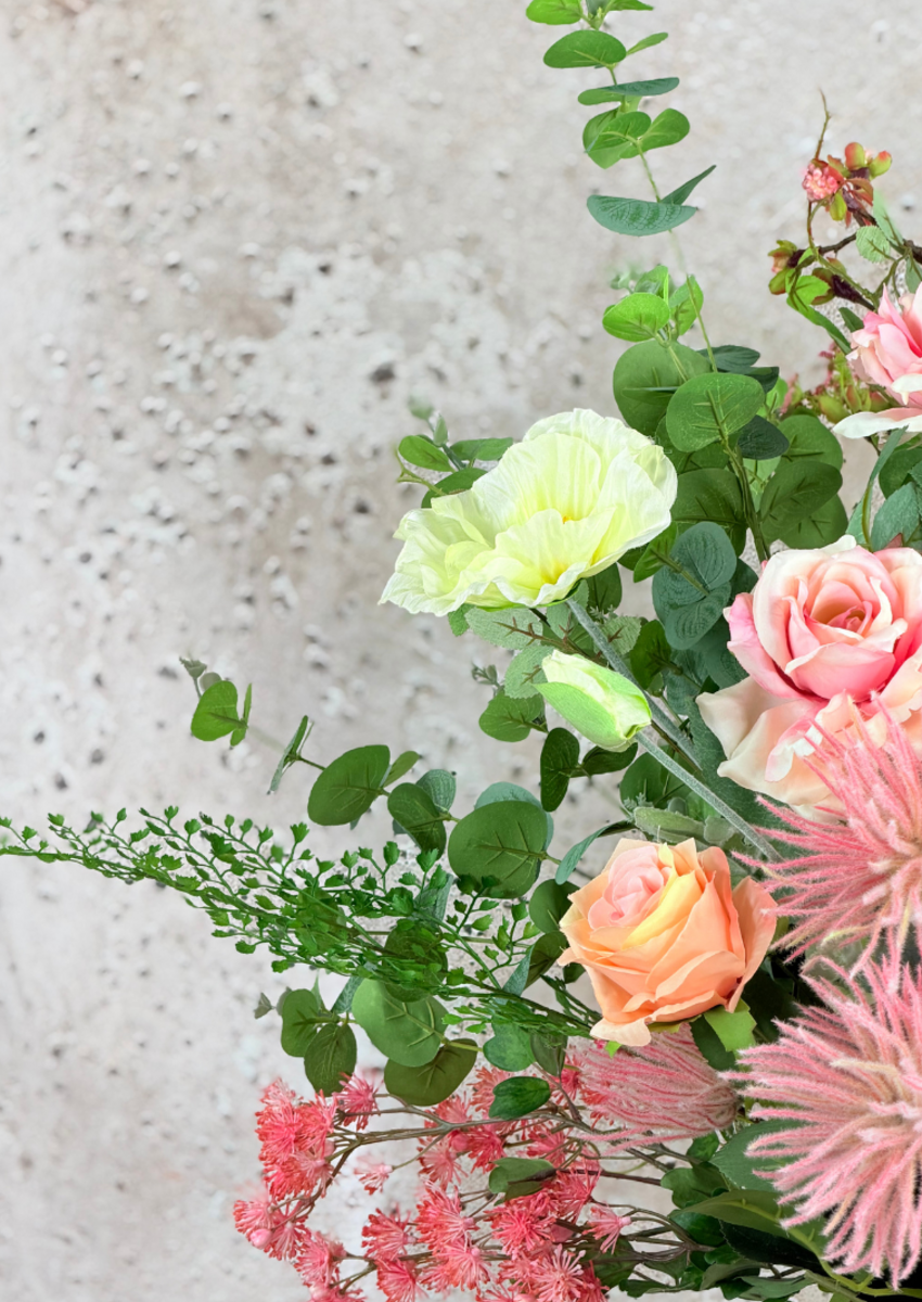 -XL- Zijden boeket "Romantic Pink " | 85cm