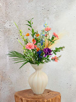 Zijden boeket "Soft Pastels" | 80cm