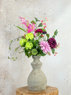 Zijden boeket "Oma's Bloementuin" | 80 cm