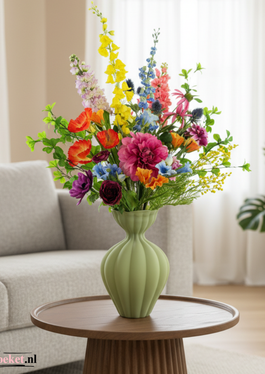 Zijden boeket "Flowery Beauty" | 75cm