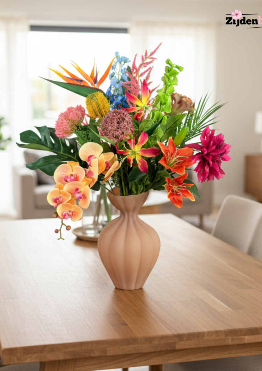 Zijden boeket "Tropical Dreams" | 75cm
