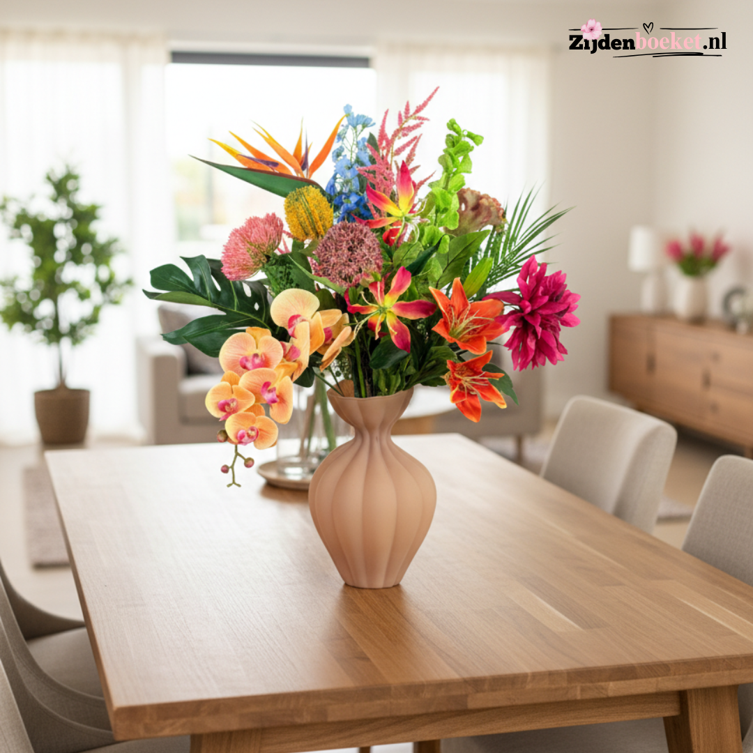 Zijden boeket "Tropical Dreams" | 75cm