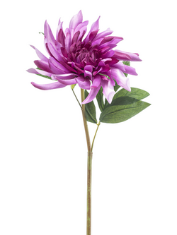 Zijden bloem "Dahlia" twist paars | 70 cm