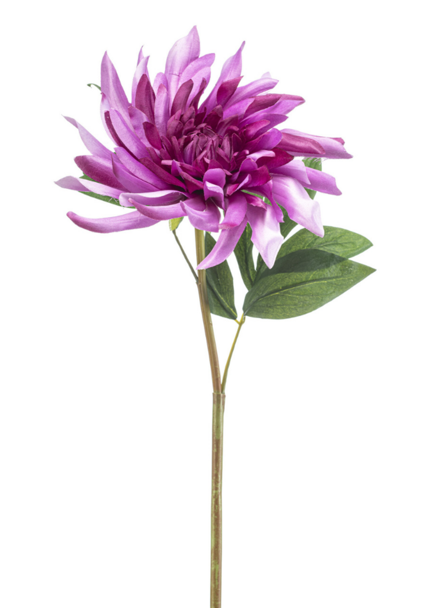 Zijden bloem "Dahlia" twist paars | 70 cm