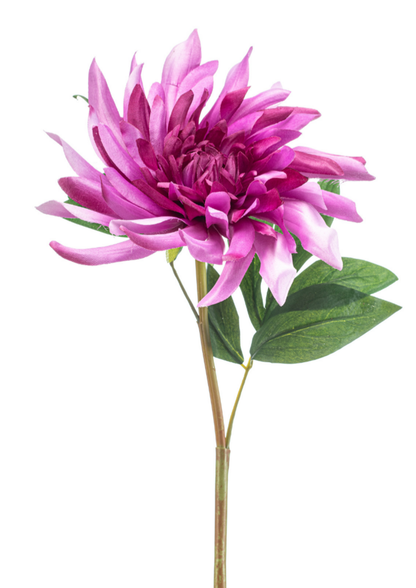 Zijden bloem "Dahlia" twist paars | 70 cm