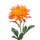 Zijden bloem "Dahlia" twist oranje | 70 cm