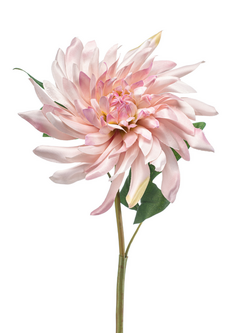Zijden bloem "Dahlia" twist roze | 70 cm