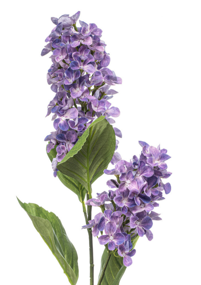 Zijden bloem "Hydrangea Paniculata" paars | 76 cm