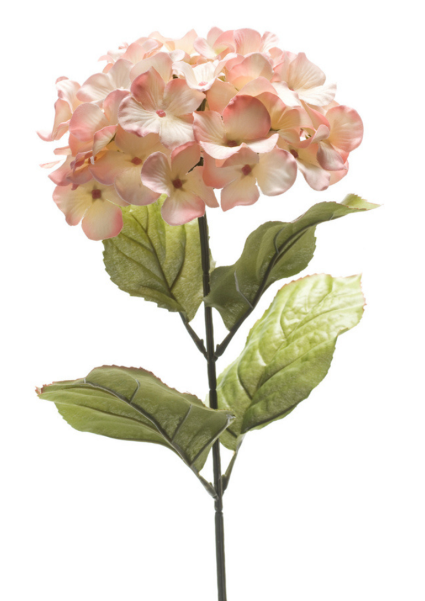 Zijden bloem "Hydrangea" Roze | 65cm