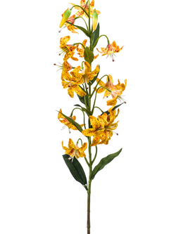 Zijden bloem "Lilly" geel | 80 cm