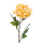 Zijden bloem "Peony" Chelsea geel | 77 cm