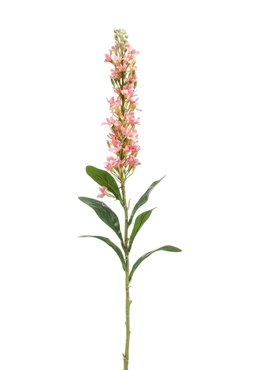 Zijden bloem "Matthiola" roze | 97 cm