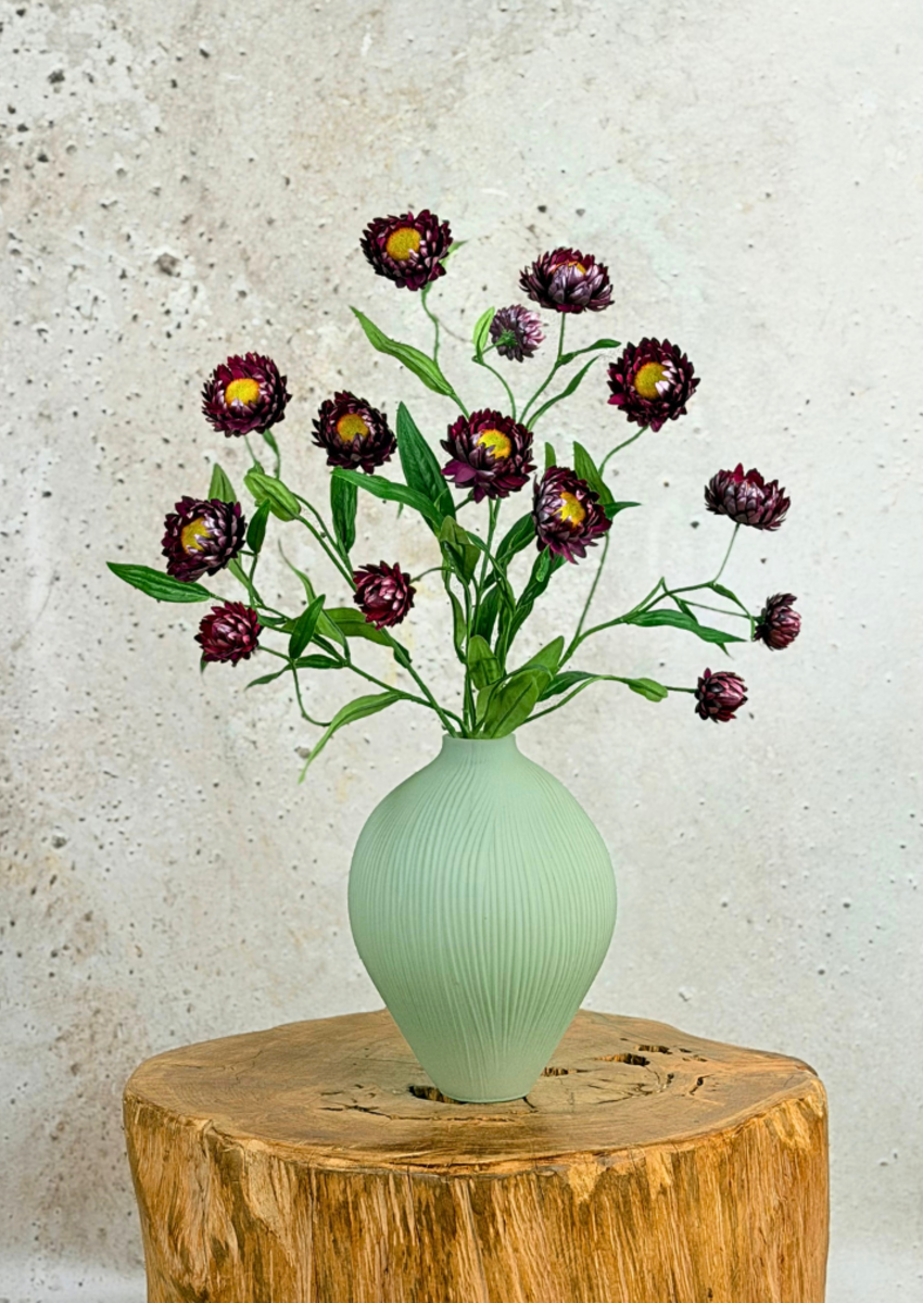 Zijden boeket "Helichrysum Bomb" | 50cm
