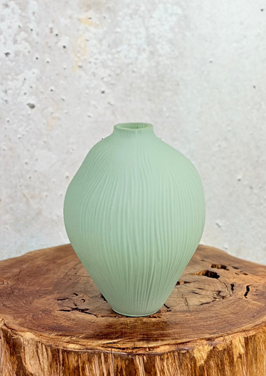 Nordic vaas "Mat groen"