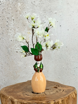 Mini zijden boeket "Blossom Mind" - inclusief vaas