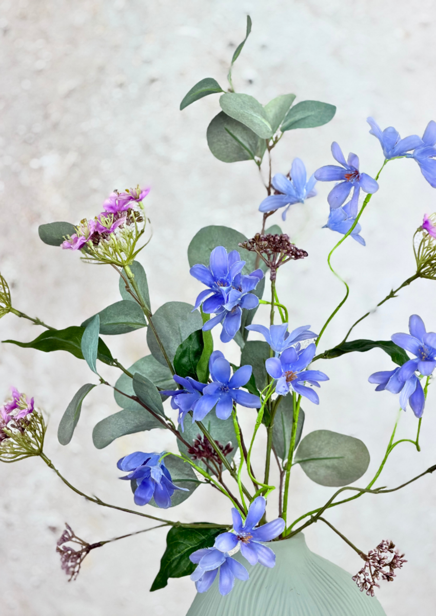 Zijden  boeket "Blue Treasure" | 50cm