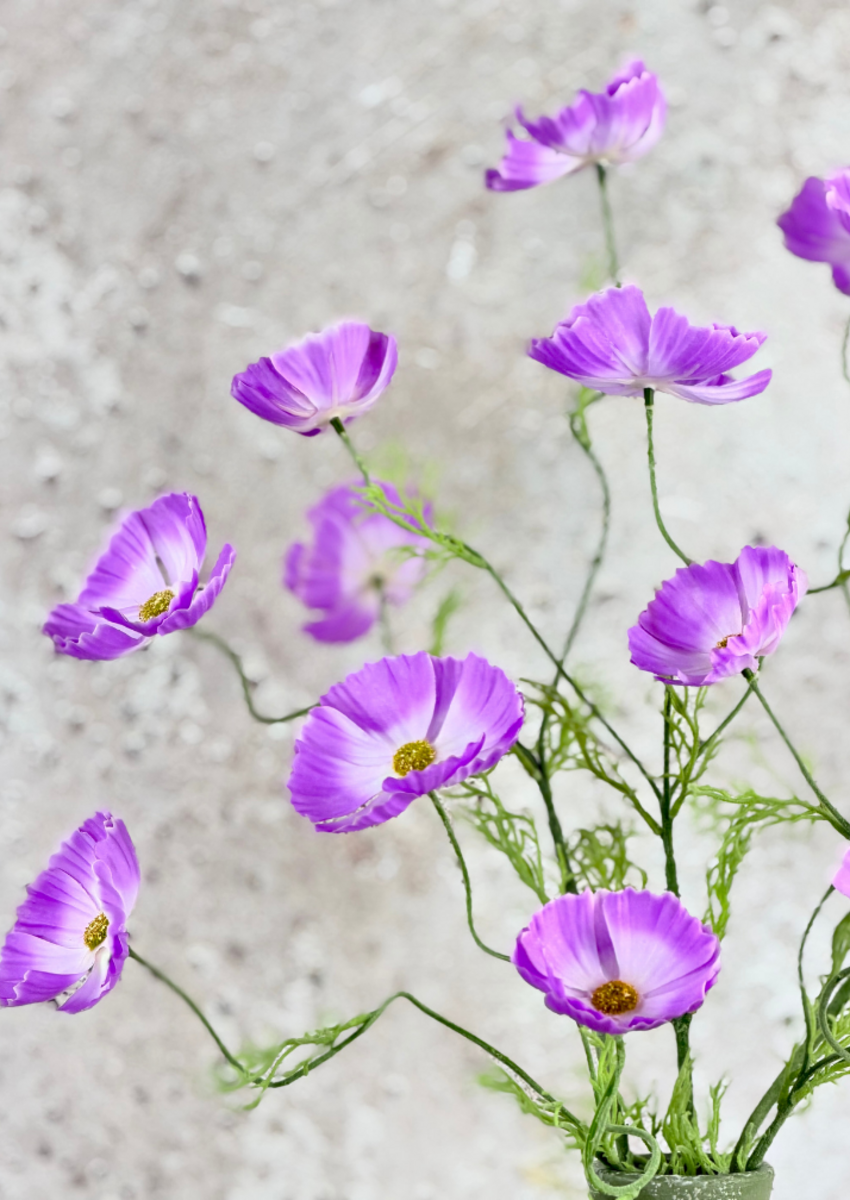 Zijden boeket "Veldboeket Lilac" | 80cm