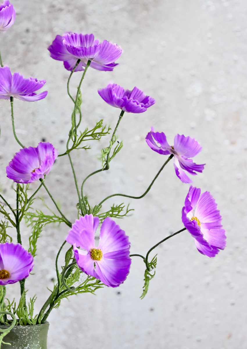 Zijden boeket "Veldboeket Lilac" | 80cm