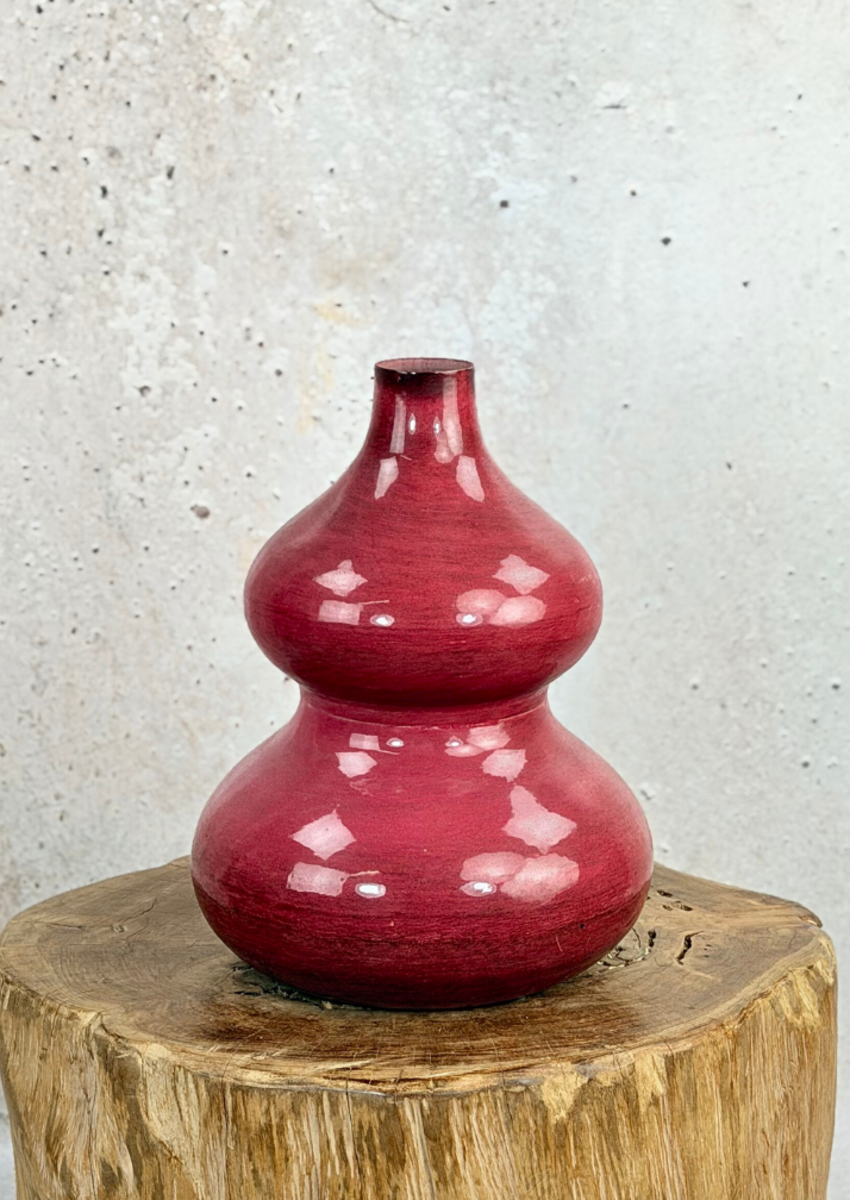 Metallic Vase | "Red" | Ø24 x 30 cm
