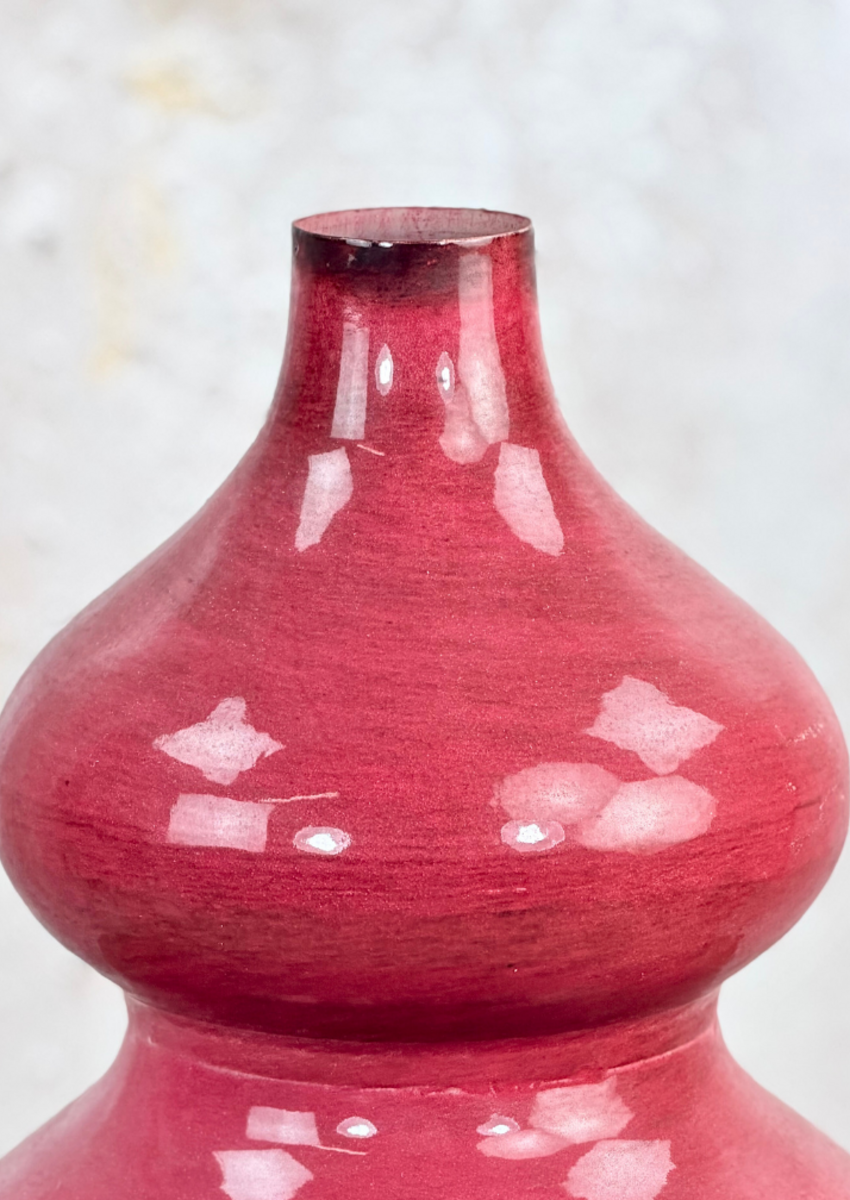 Metallic Vase | "Red" | Ø24 x 30 cm