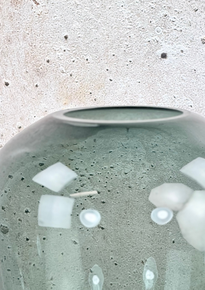 Vase the World | Kander vaas "Grey" | ⌀28xH35cm