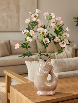 Zijden boeket "De Bloemlip vis" - incl. vaas