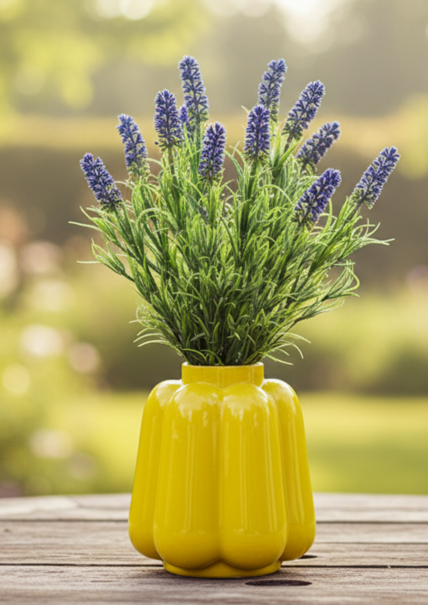 Kunstplant boeket "Lavendel Droom" - incl. vaas