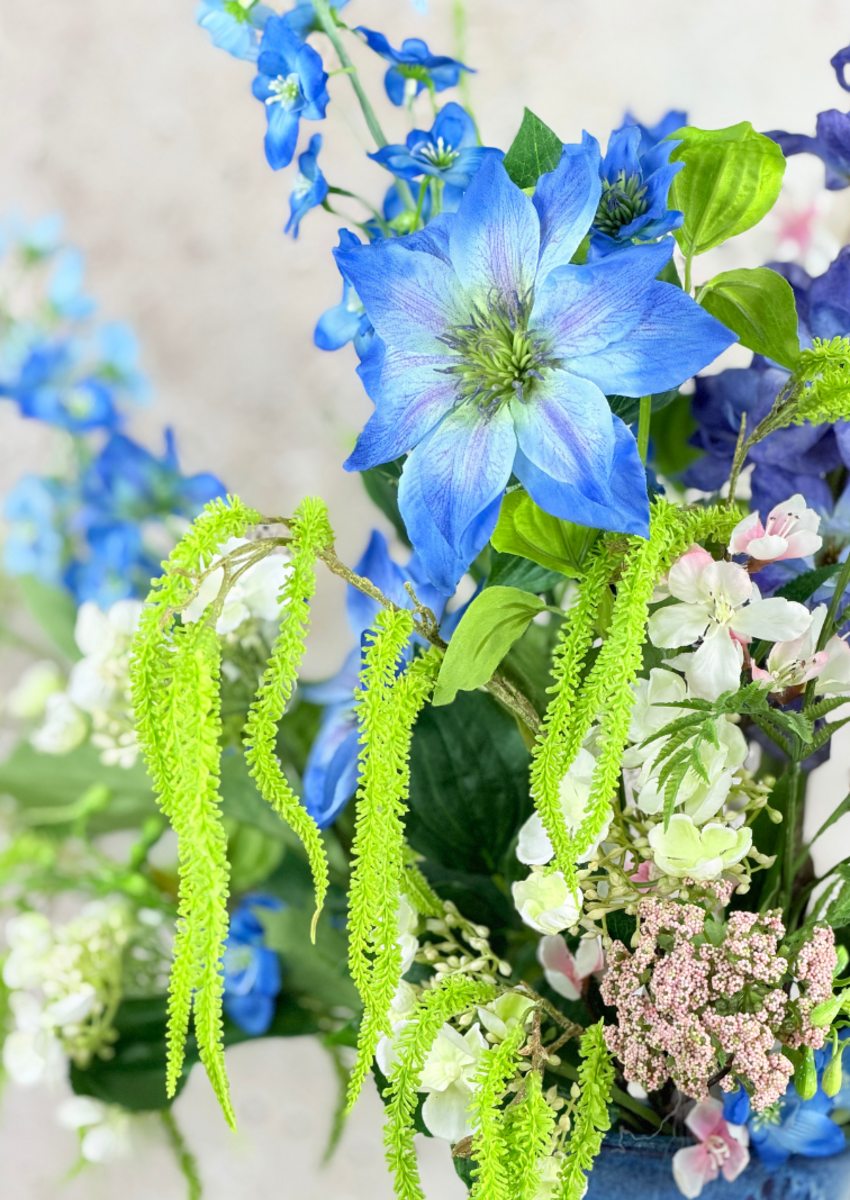 Zijden bloemen boeket "Violet's Treasure" | 80cm