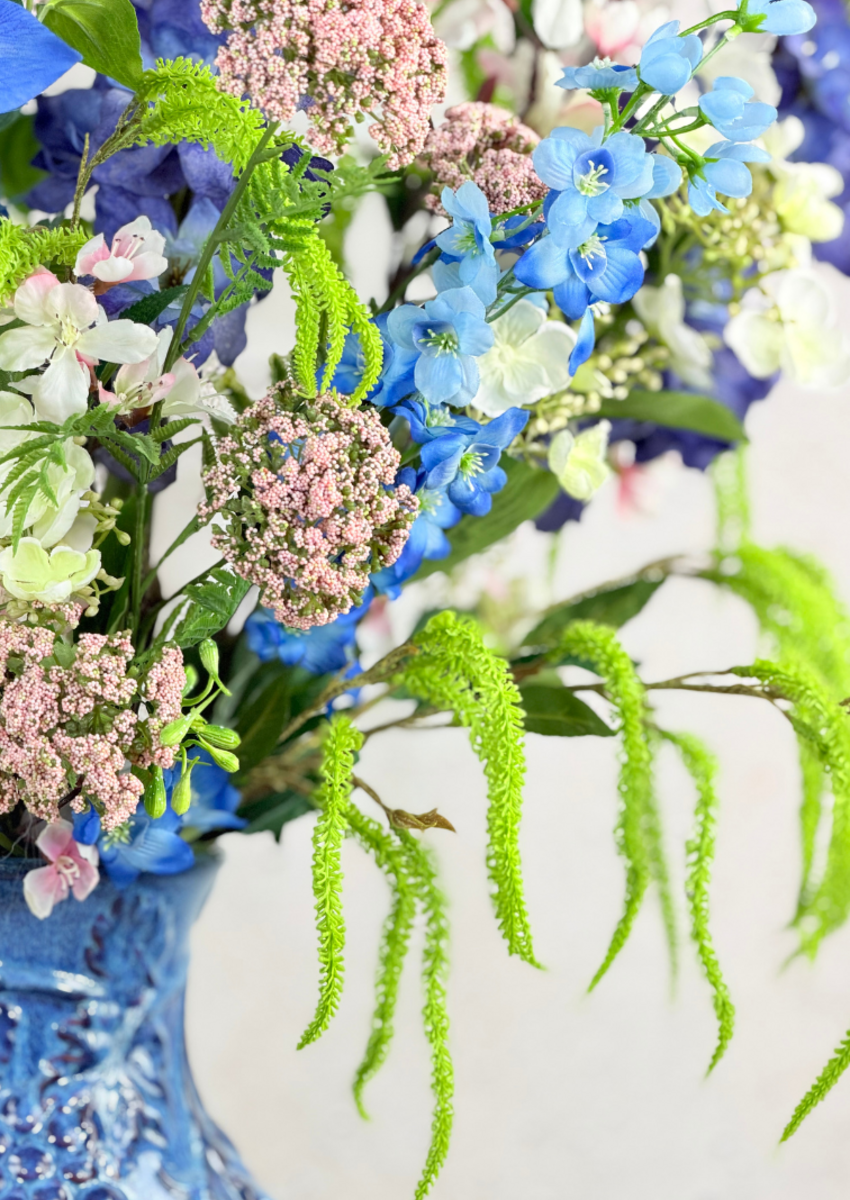 Zijden bloemen boeket "Violet's Treasure" | 80cm