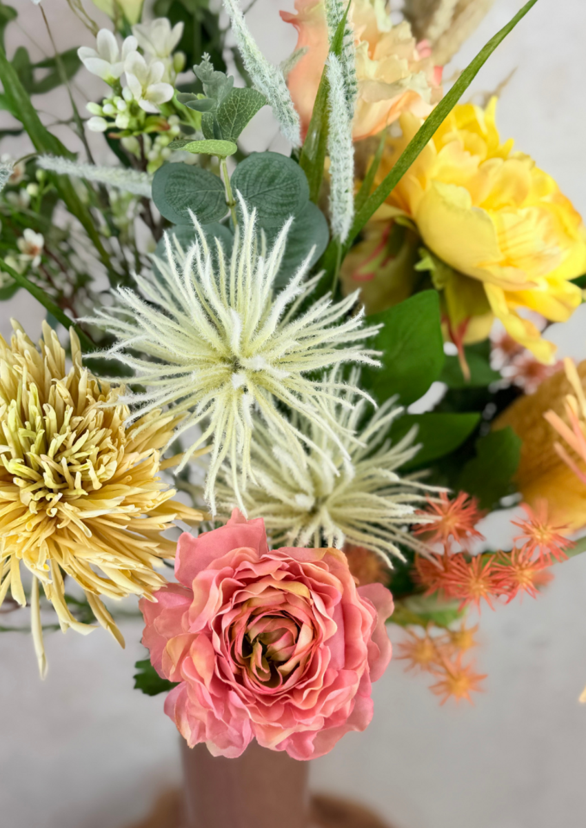 Zijden boeket "Soft Vanille"| 80cm