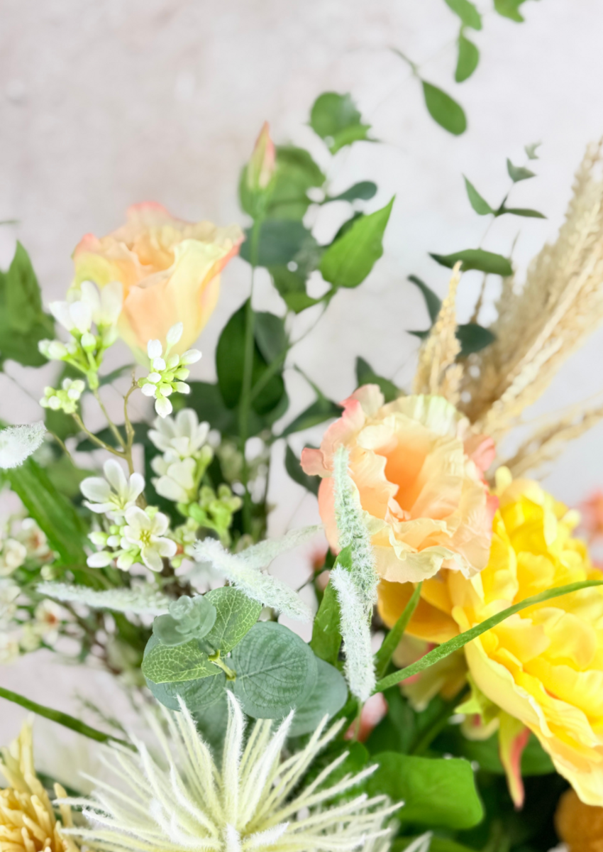 Zijden boeket "Soft Vanille"| 80cm