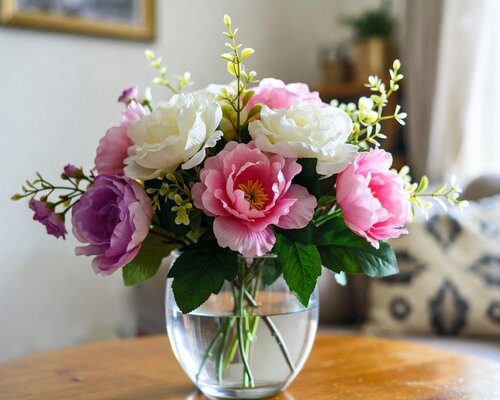 Mijn zijden boeket is stoffig geworden, wat nu?