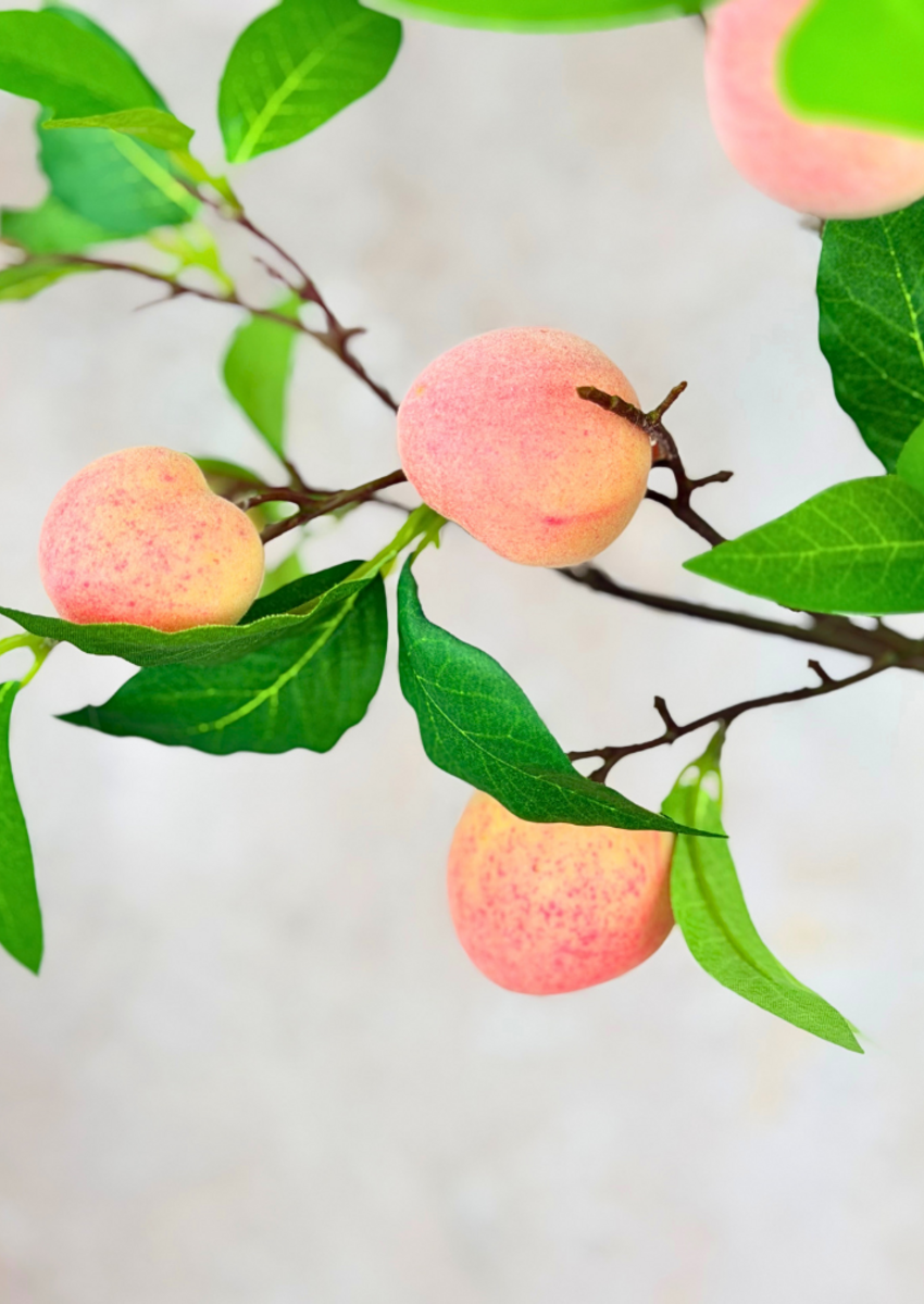 Zijden boeket "Peach Love" | 80cm