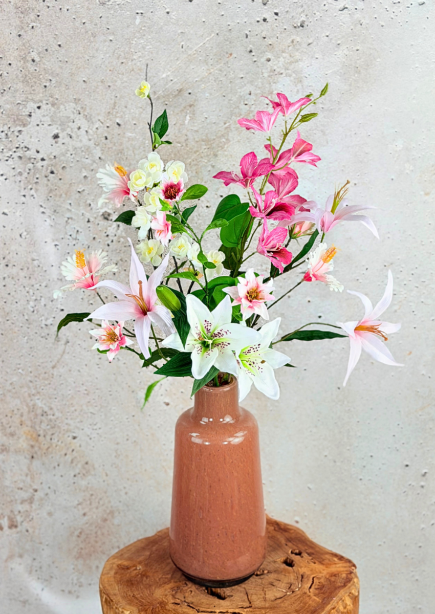 Zijden boeket "Perfect Pink" | 70cm